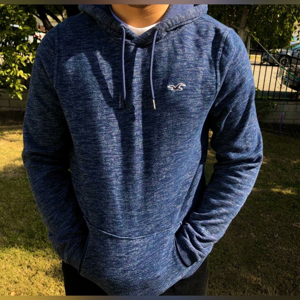 Hollister Blue Pullover Hoodie Sweatshirt Men’s Size Medium